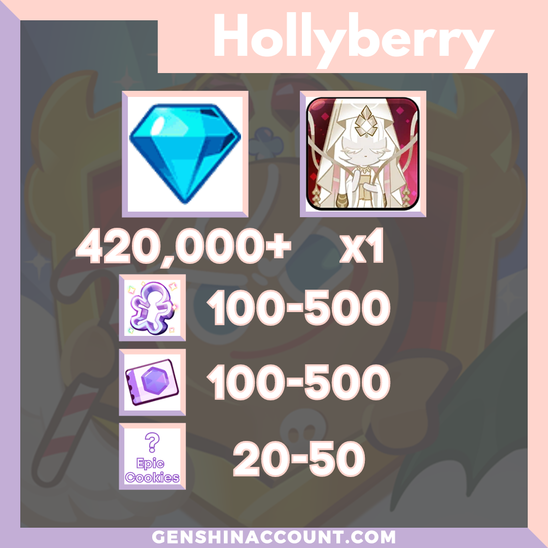 Cookie Run Kingdom Mystic Flour Cookie Starter Account Hollyberry