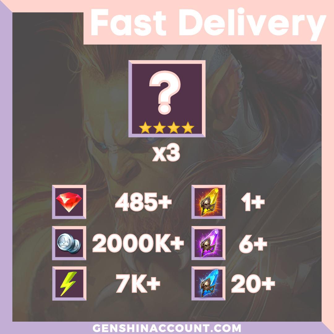 Raid Shadow Legends Starter Account Genshin Account
