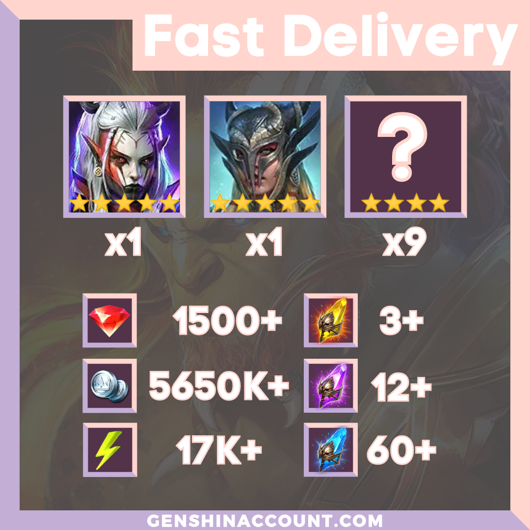 Raid Shadow Legends Starter Account Genshin Account