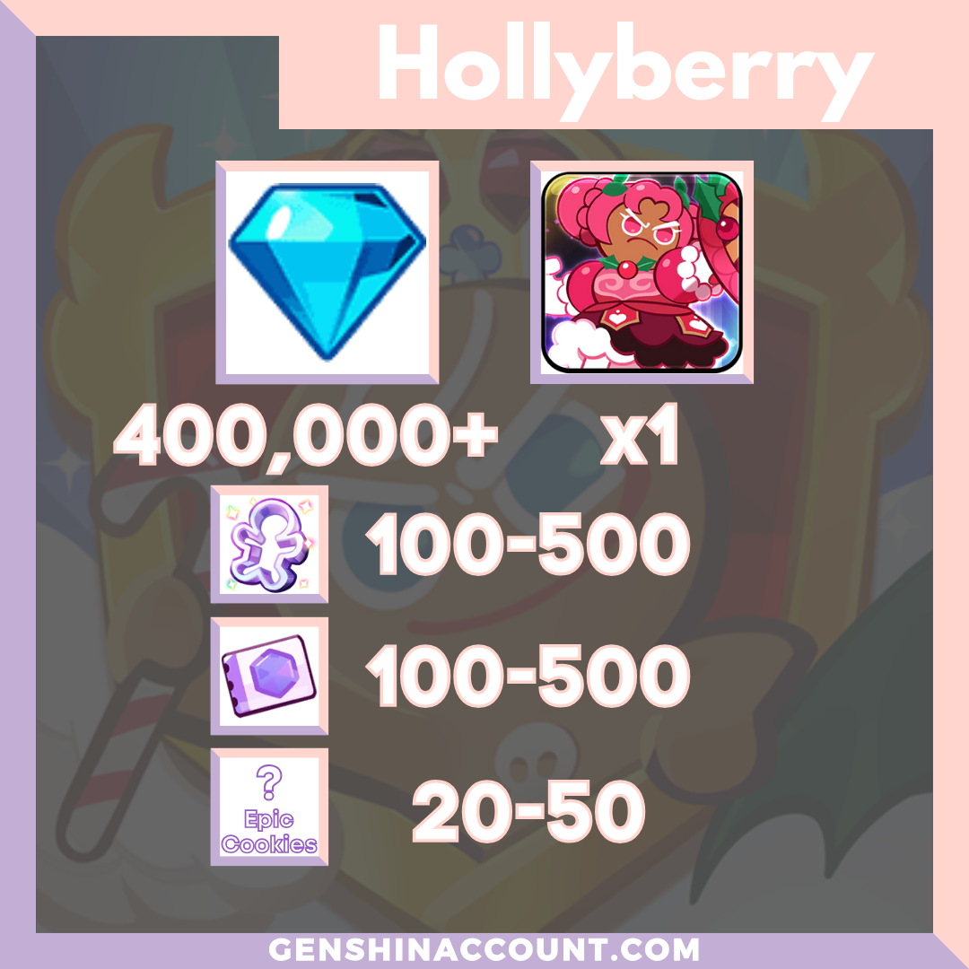 Cookie Run: Kingdom Hollyberry Cookie Starter Account ( Hollyberry )