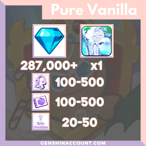 Cookie Run: Kingdom Frost Queen Cookie Starter Account Pure Vanilla