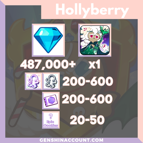 Cookie Run: Kingdom White Lily Cookie Starter Account ( Hollyberry )