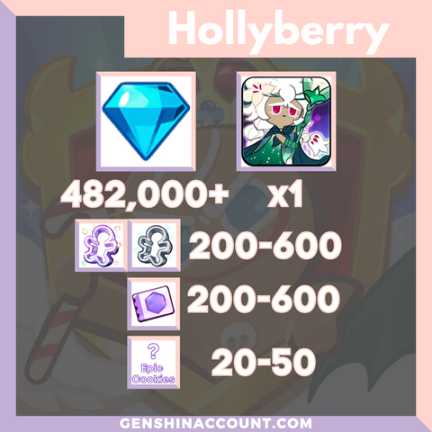 Cookie Run: Kingdom White Lily Cookie Starter Account ( Hollyberry )