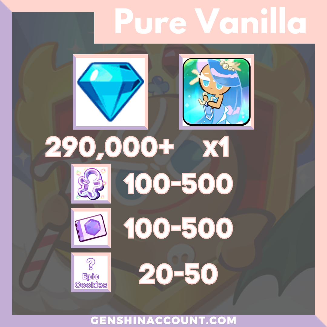 Cookie Run: Kingdom Sea Fairy Cookie Starter Account Pure Vanilla