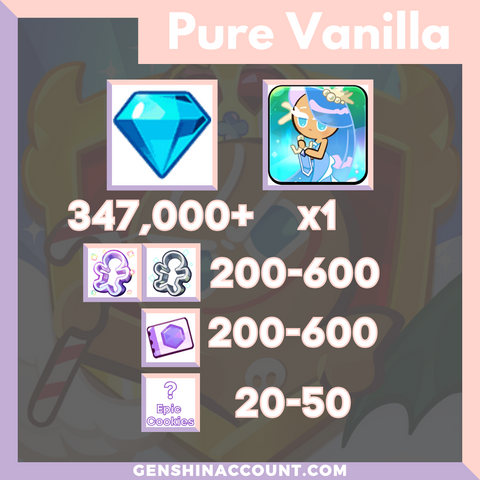 Cookie Run: Kingdom Sea Fairy Cookie Starter Account Pure Vanilla