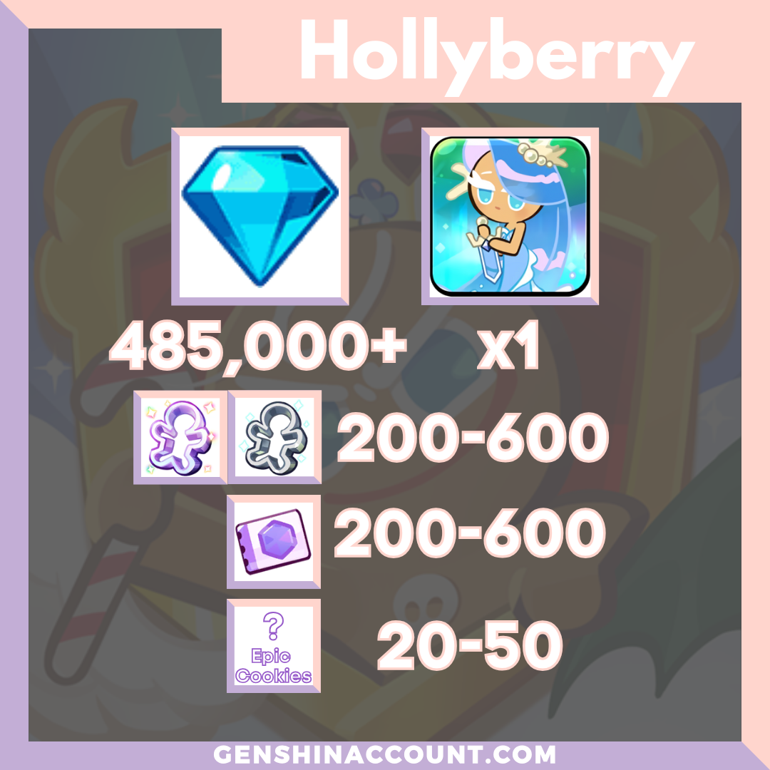 Cookie Run: Kingdom Sea Fairy Cookie Starter Account ( Hollyberry )