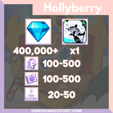 Cookie Run: Kingdom Black Pearl Cookie Starter Account Hollyberry