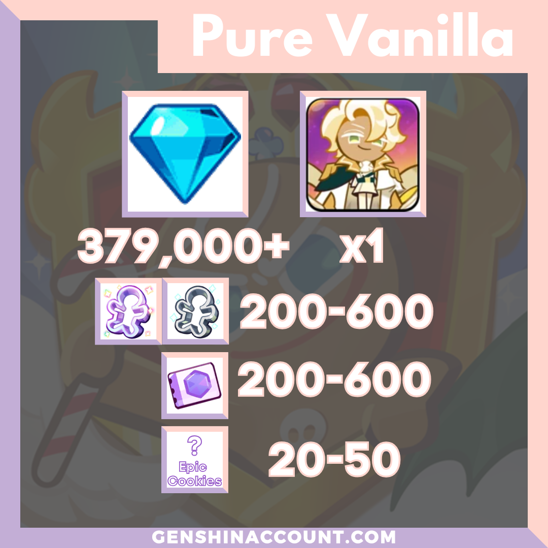 Cookie Run: Kingdom Clotted Cream Cookie Starter Account ( Pure Vanilla )