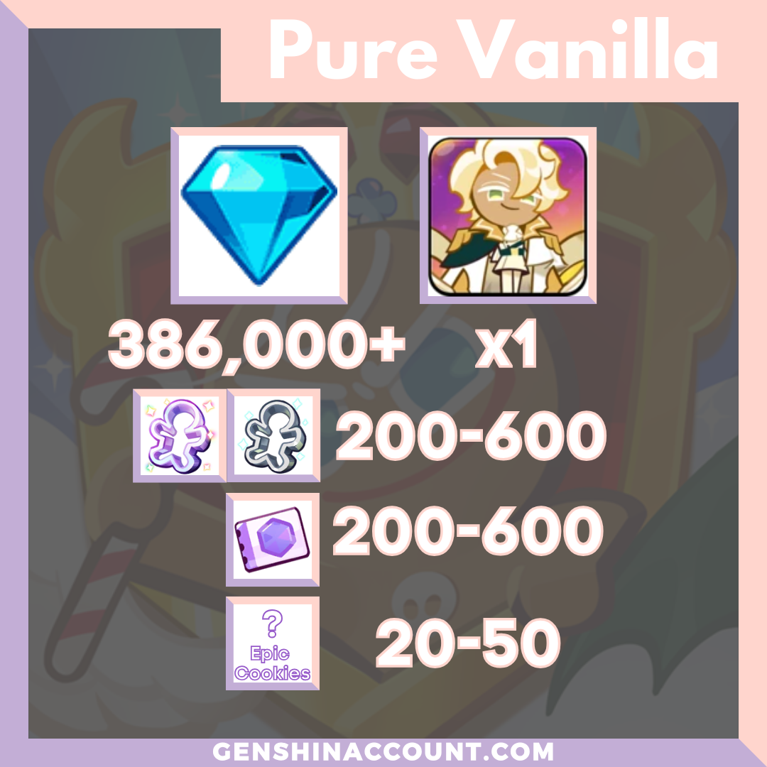 Cookie Run: Kingdom Clotted Cream Cookie Starter Account ( Pure Vanilla )