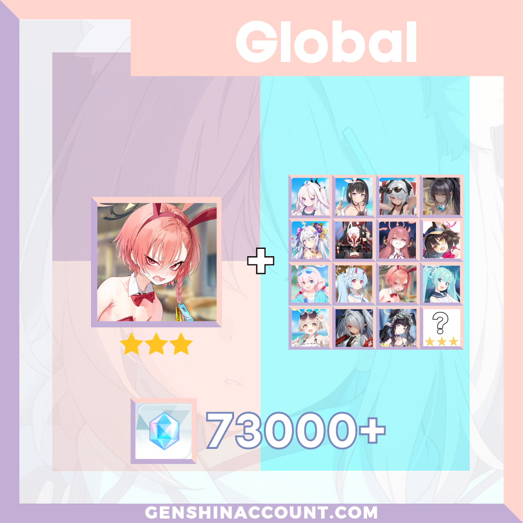 Blue Archive Neru (Bunny Girl) META 3-Star Pyroxene Limited Starter Ac ...