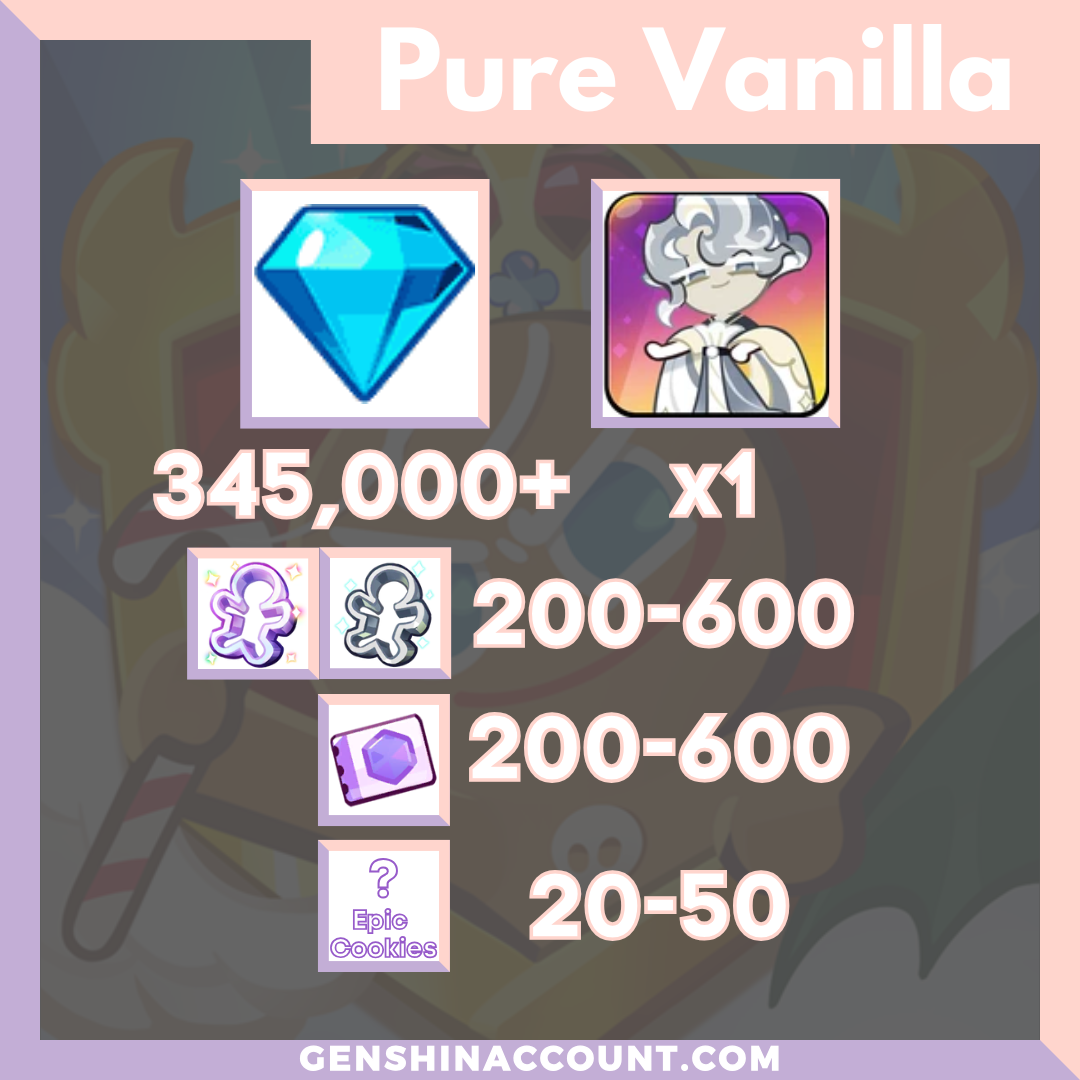 Cookie Run: Kingdom Oyster Cookie Starter Account Pure Vanilla