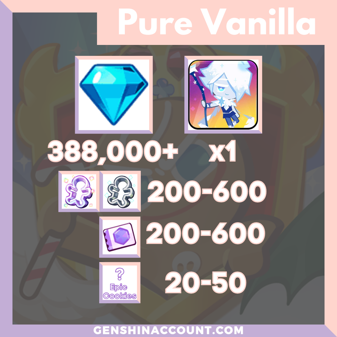 Cookie Run: Kingdom Sherbet Cookie Starter Account ( Pure Vanilla )