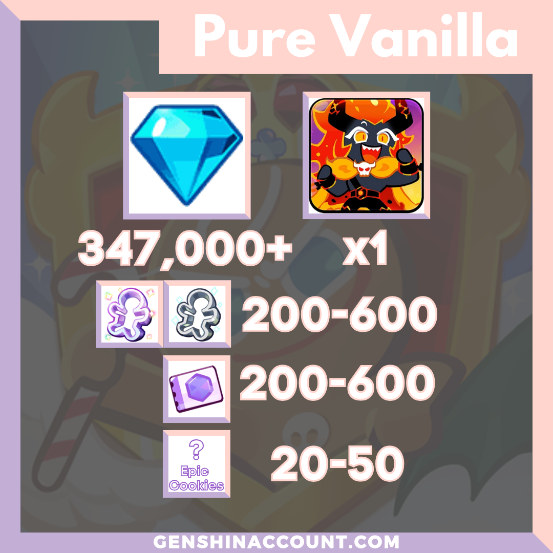 Cookie Run: Kingdom Capsaicin Cookie Starter Account Pure Vanilla