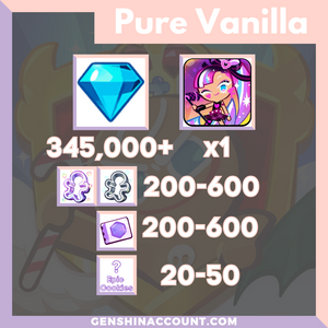 Cookie Run: Kingdom Shining Glitter Cookie Starter Account Pure Vanilla