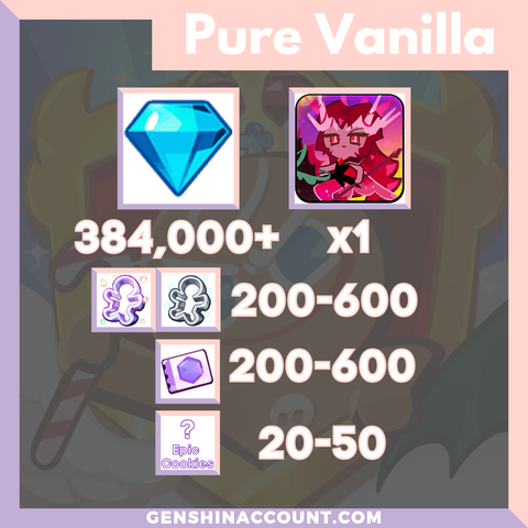 Cookie Run: Kingdom Crimson Coral Cookie Starter Account ( Pure Vanilla )