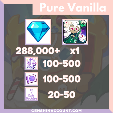 Pure Vanilla Cookie Run: Kingdom White Lily Cookie Starter Account
