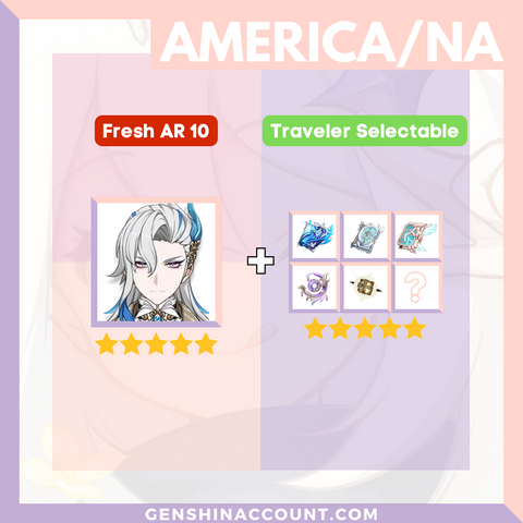 Genshin Impact Starter Account - Neuvillette With 5-Stars Catalyst Tome Of The Eternal Flow ( America )