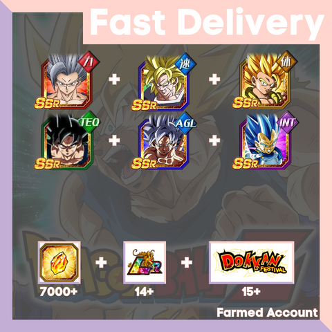 DRAGON BALL Z DOKKAN BATTLE - Farmed Starter Account ( Global | Android | iOS ) - Selection 3