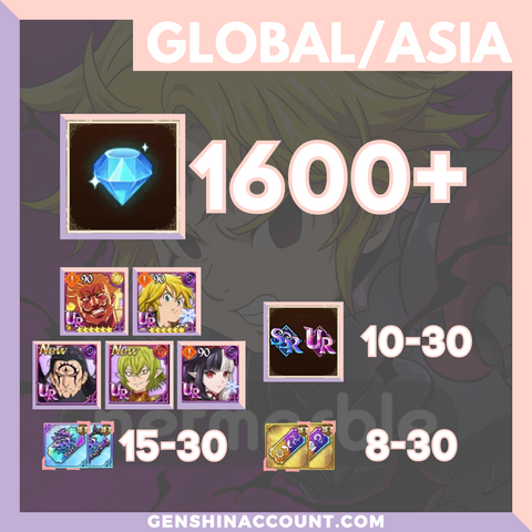 7DS Seven Deadly Sins Grand Cross Starter Account
