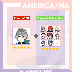 Genshin Impact Starter Account - Alhaitham With Meta 4-Star Standard 5-Star Characters ( America )