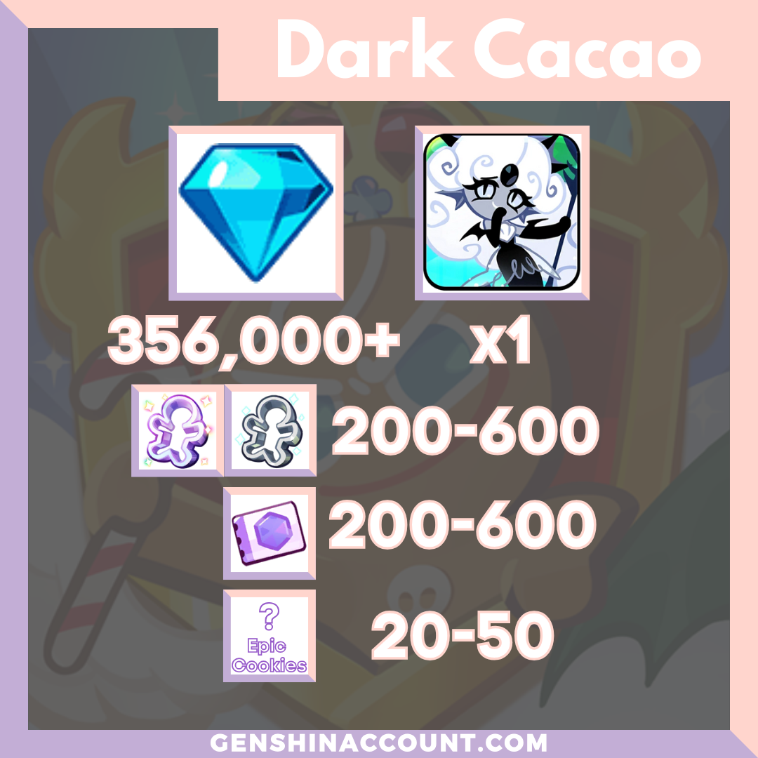 Cookie Run: Kingdom Black Pearl Cookie Starter Account ( Dark Cacao )