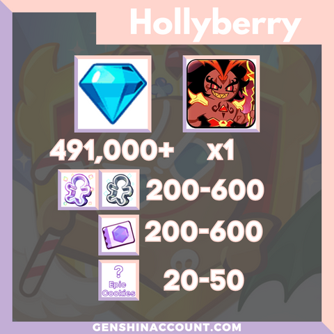 Cookie Run: Kingdom Burning Spice Cookie Starter Account ( Hollyberry )