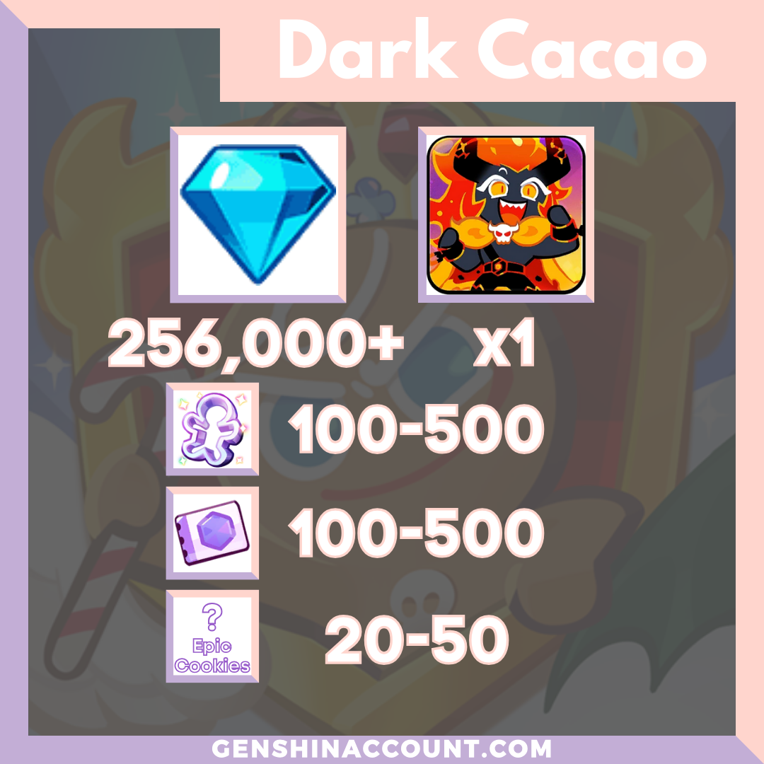 Cookie Run: Kingdom Capsaicin Cookie Starter Account Dark Cacao