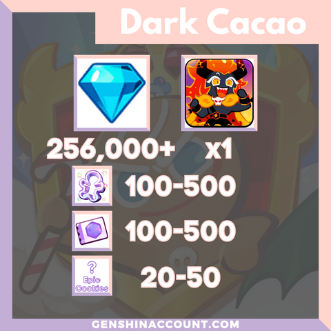 Cookie Run: Kingdom Capsaicin Cookie Starter Account Dark Cacao