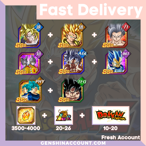 DRAGON BALL Z DOKKAN BATTLE - Farmed Starter Account