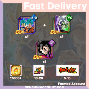 DRAGON BALL Z DOKKAN BATTLE - Farmed Starter Account ( Japan | Android | iOS ) - Selection 2