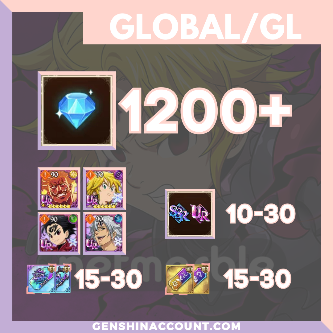 7DS Seven Deadly Sins  Account 