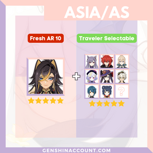Genshin Impact Starter Account - Dehya With Meta 4-Star Standard 5-Star Characters ( Asia )