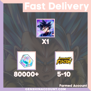 DRAGON BALL LEGENDS - Ultra Instinct -Sign- Goku (Yellow) Farmed Starter Account ( Global | Android | iOS)