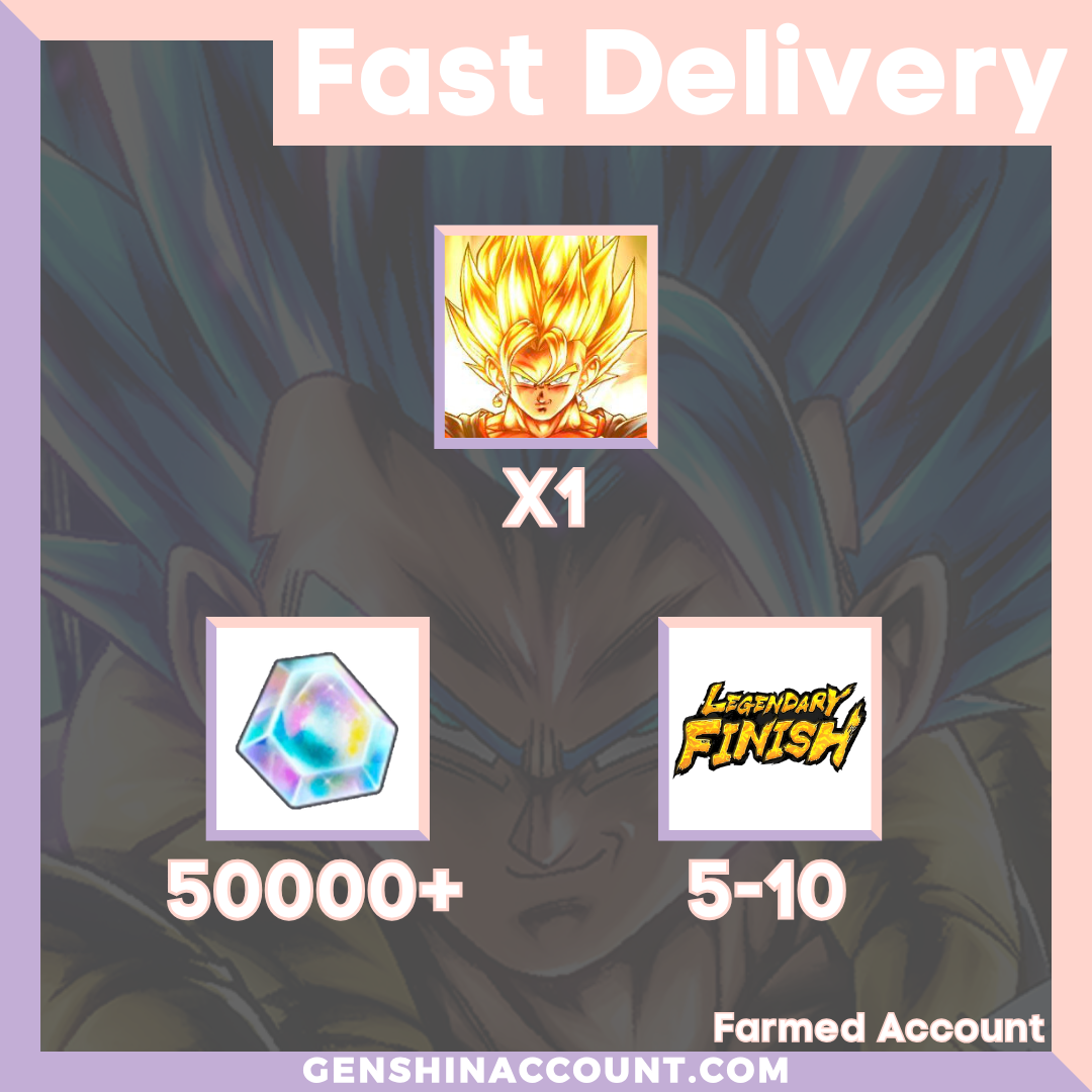 DRAGON BALL LEGENDS - UL Super Vegito (Yellow) Farmed Starter Account ( Global | Android | iOS)