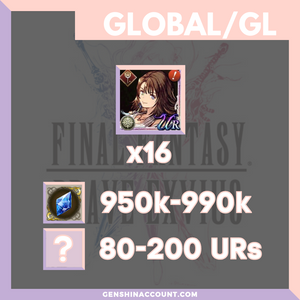 Global FFBE WAR OF THE VISIONS Yuna Starter Account