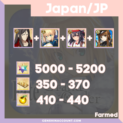 FGO Fate/Grand Order Farmed Starter Account