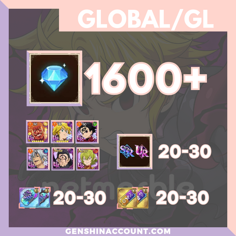 7DS Seven Deadly Sins Grand Cross Starter Account