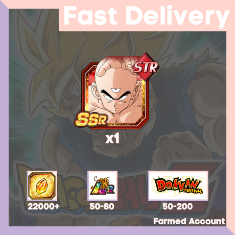 DRAGON BALL Z DOKKAN BATTLE - Farmed Starter Account ( Global | Android | iOS ) - STR Tien