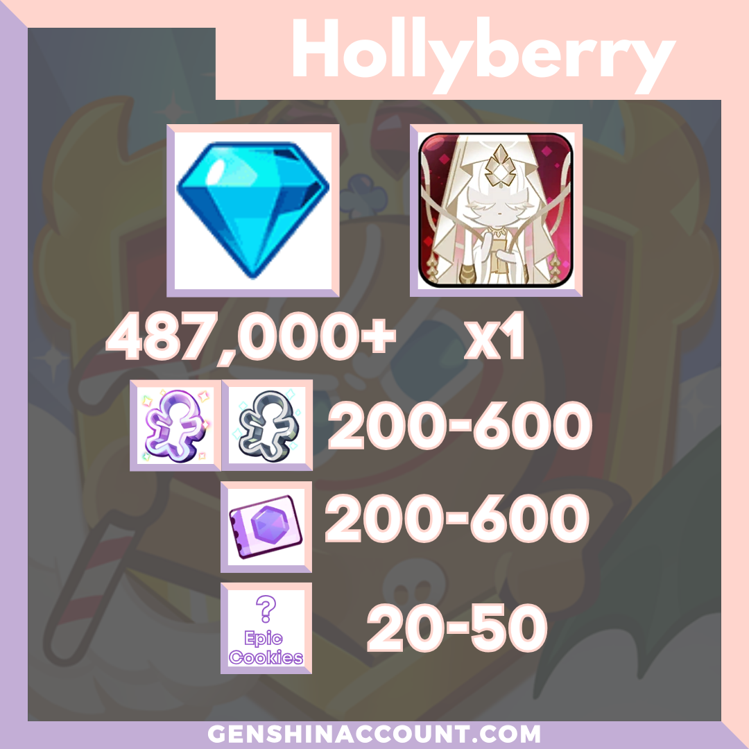 Cookie Run: Kingdom Mystic Flour Cookie Starter Account ( Hollyberry )