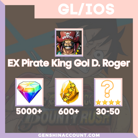 IOS ONE PIECE Bounty Rush Pirate King Gol D. Roger Starter Account