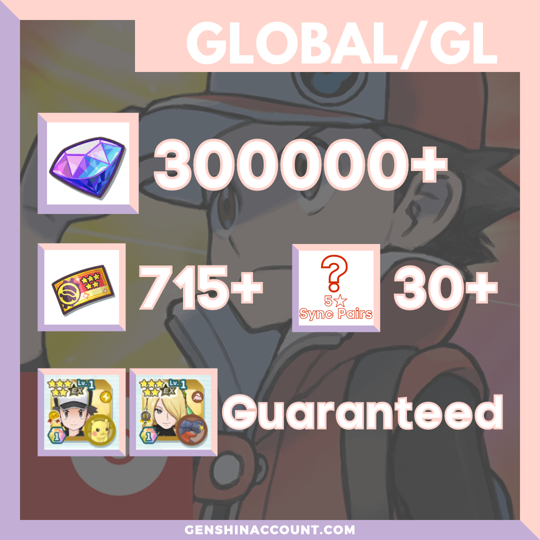 Pokémon Masters EX Gems Starter Account - Selection 1  ( Global | Android )