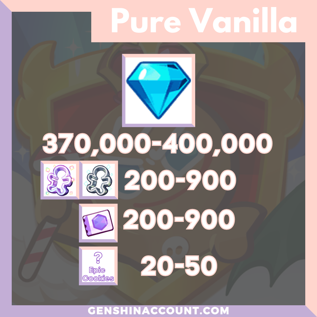 Pure Vanilla Cookie Run: Kingdom Starter Account