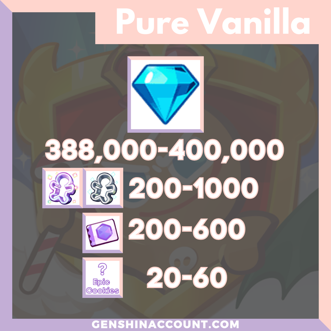 Pure Vanilla Cookie Run: Kingdom Starter Account