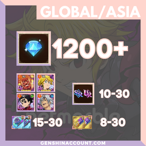 7DS Seven Deadly Sins Grand Cross Diamonds Starter Account