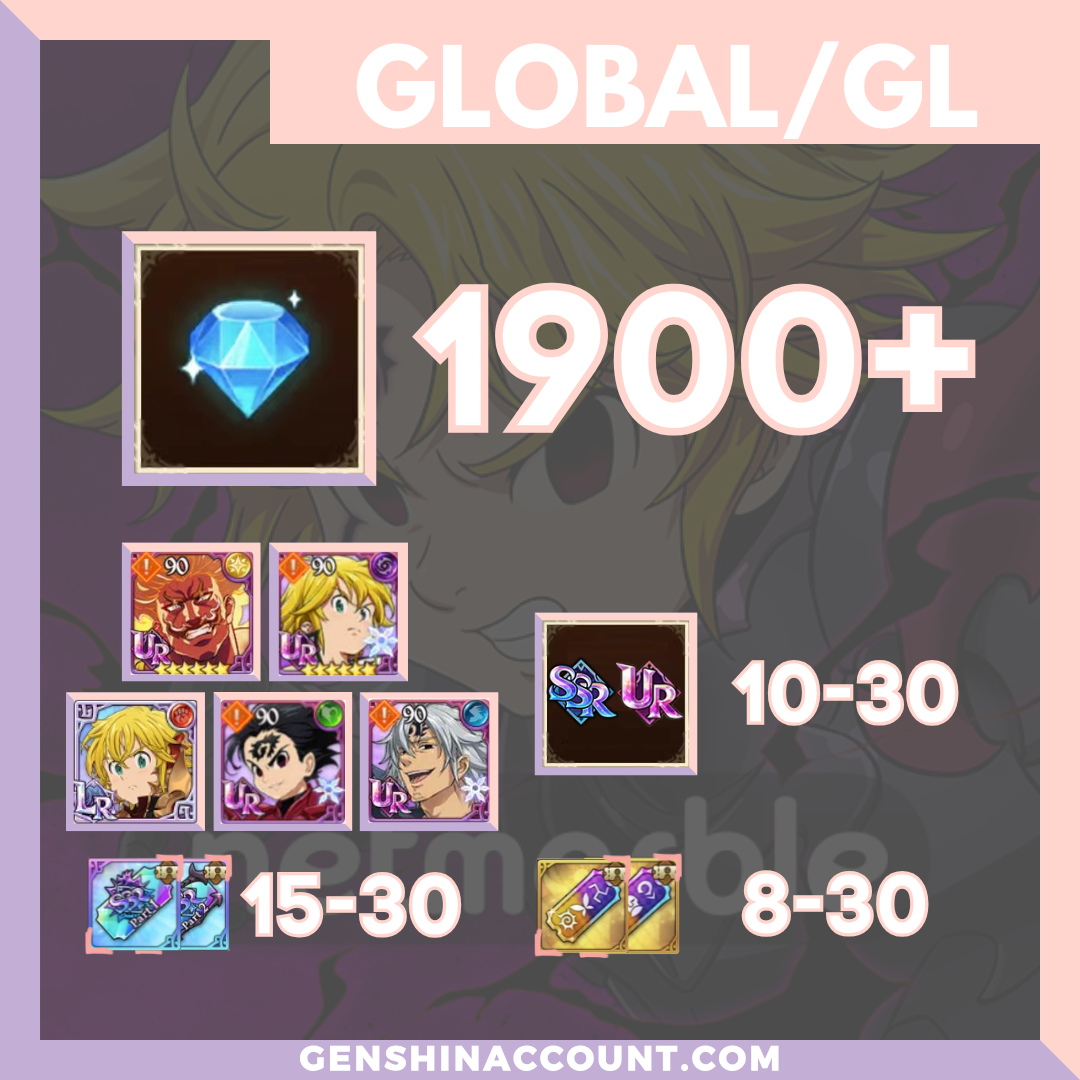 7DS Seven Deadly Sins Grand Cross Starter Account
