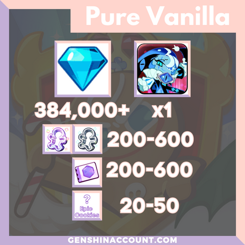 Cookie Run: Kingdom Shadow Milk Cookie Starter Account ( Pure Vanilla )