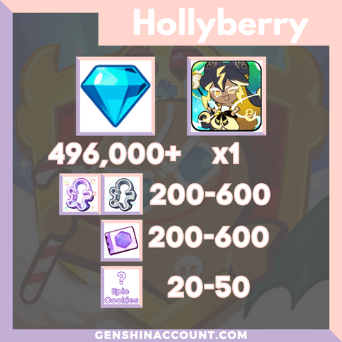 Cookie Run: Kingdom Stormbringer Cookie Starter Account ( Hollyberry )