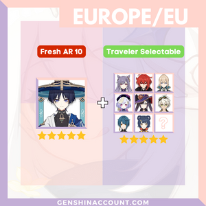 Genshin Impact Starter Account - Wanderer Scaramouche With Meta 4-Star Standard 5-Star Characters ( Europe )