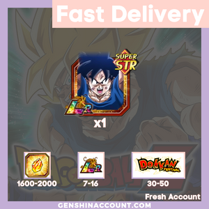 DRAGON BALL Z DOKKAN BATTLE - Fresh Starter Account ( Global | Android ) - Thousandfold Plea Goku